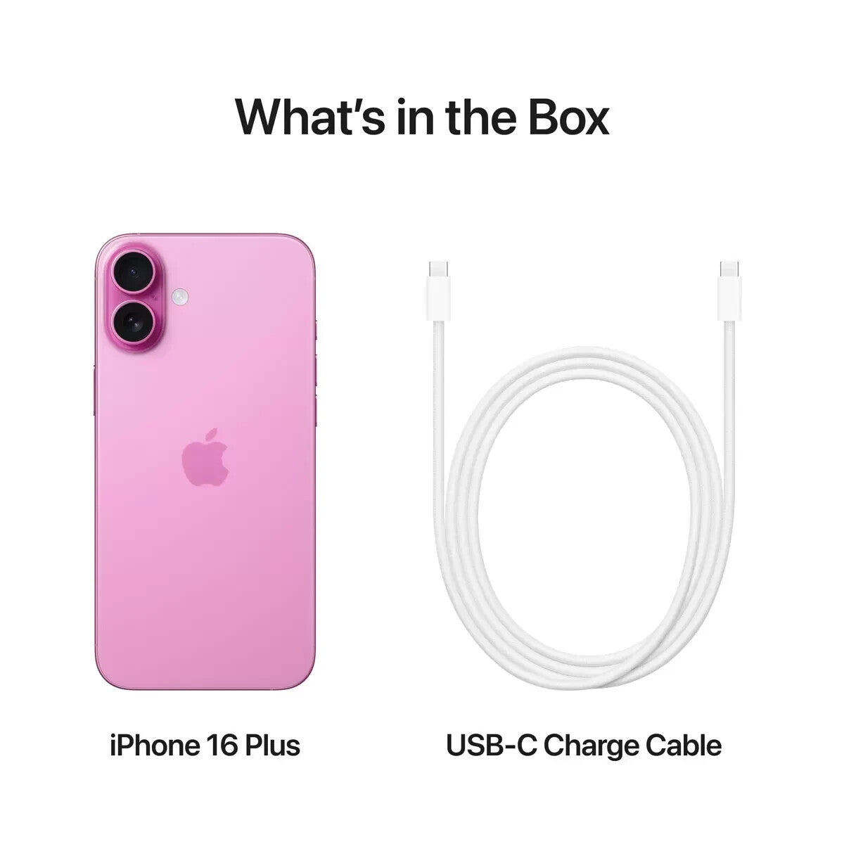 iPhone 16 Plus Pink 128GB Sim Free Mobile Phone Apple, MXVW3QN/A