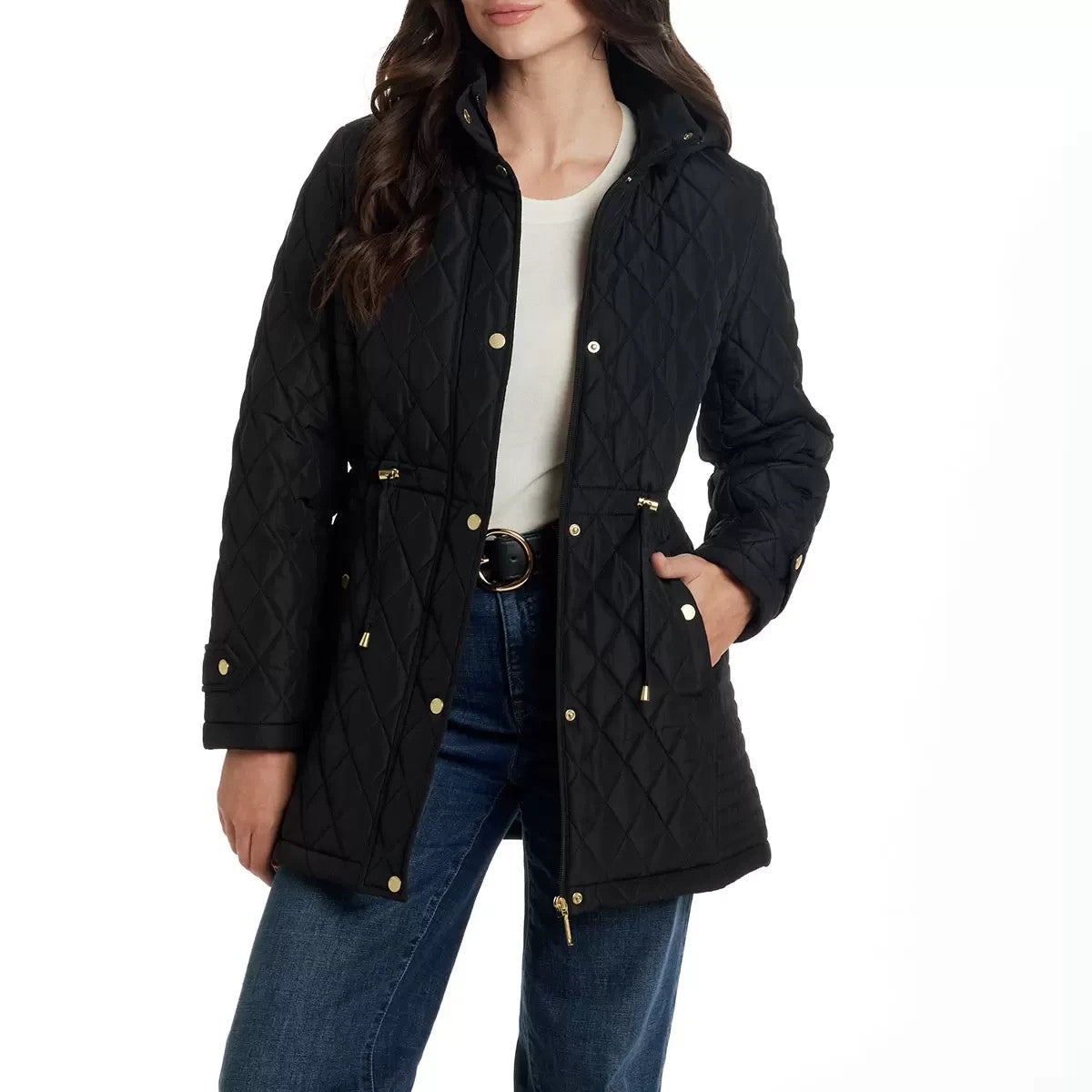Weatherproof Women's Quilted Jacket in Black, Large