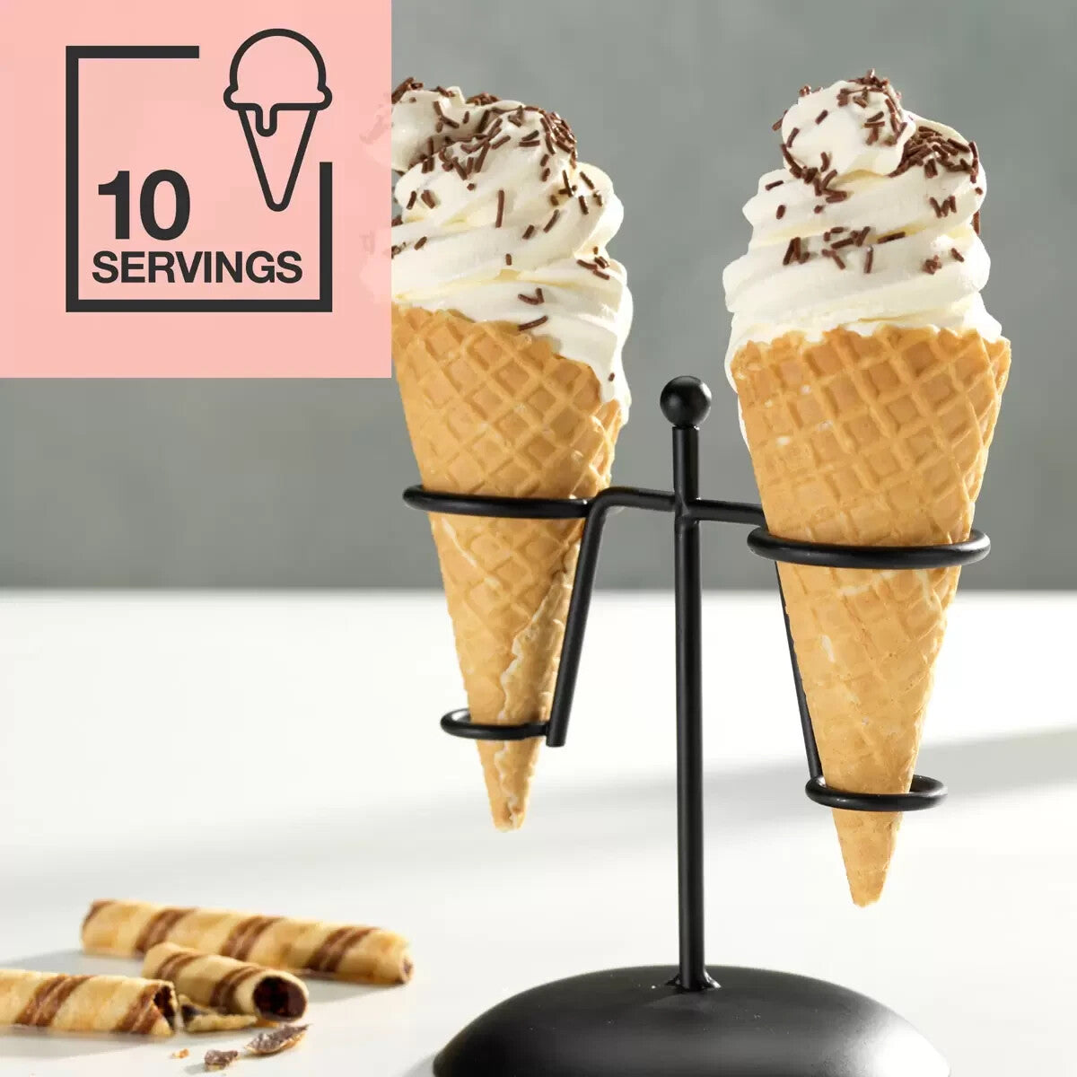 Cuisinart ICE48U Soft Serve Ice Cream Maker Sorbet, frozen Yogurt, Vegan dessert
