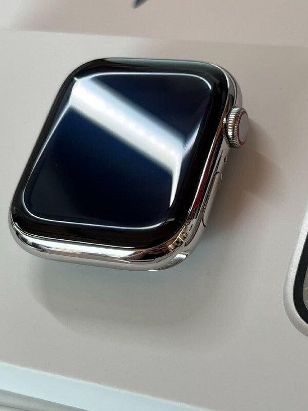 APPLE Watch Series 9 Cellular 45 mm Silver Stainless Steel Case with Storm Blue