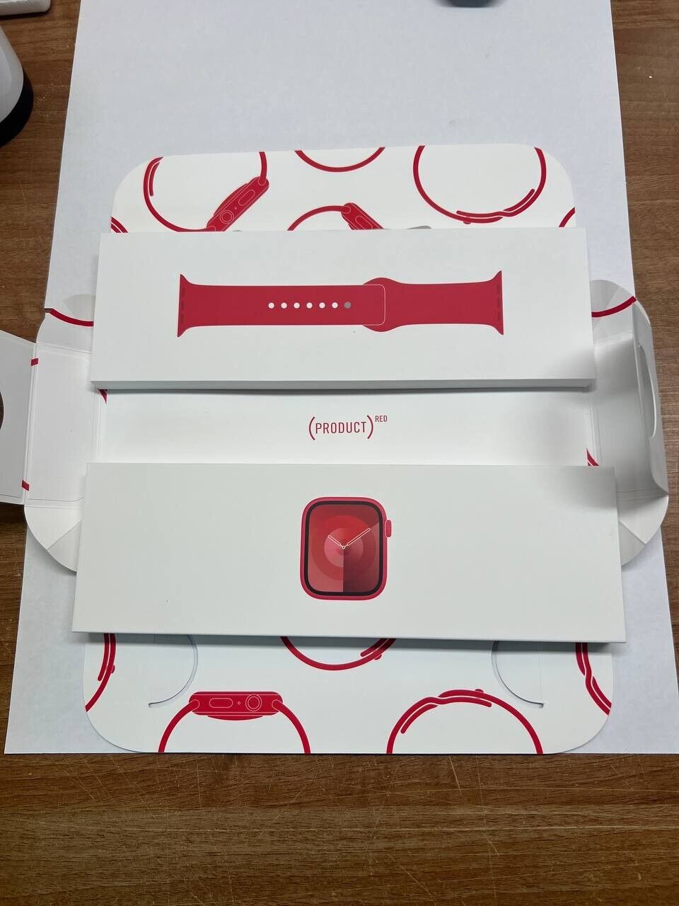 Apple Watch Series 9 GPS + Cellular Aluminum 41mm (PRODUCT)RED MRY63QA/A S/M
