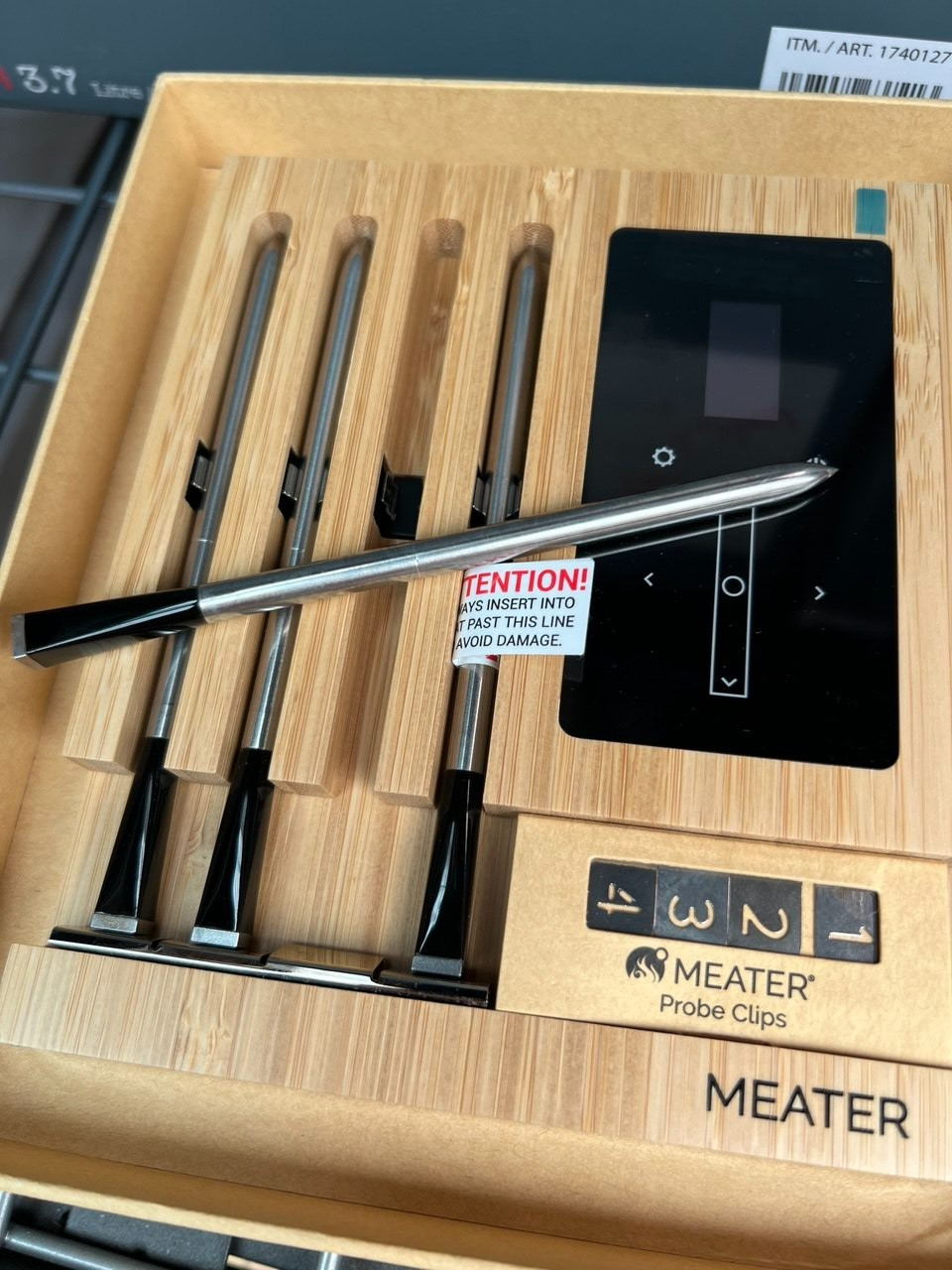 Meater Block 4 Probe Wireless Meat Thermometer great for BBQ, Grill, steak. Used