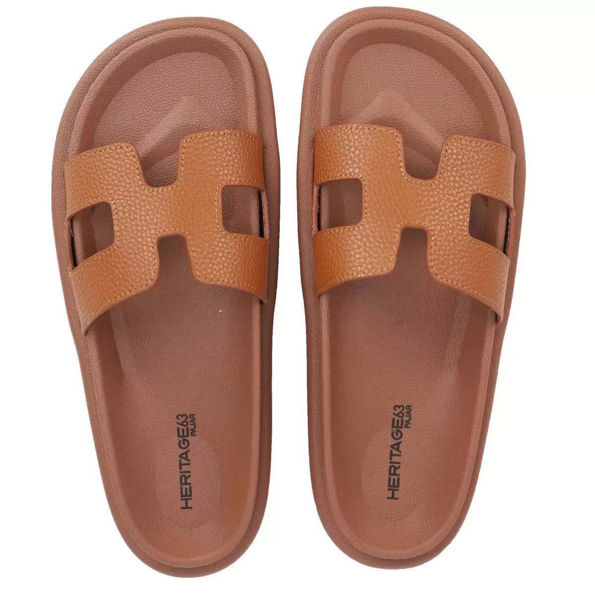 Ladies Leather Sandal in Tan Pajar Heritage in UK 4