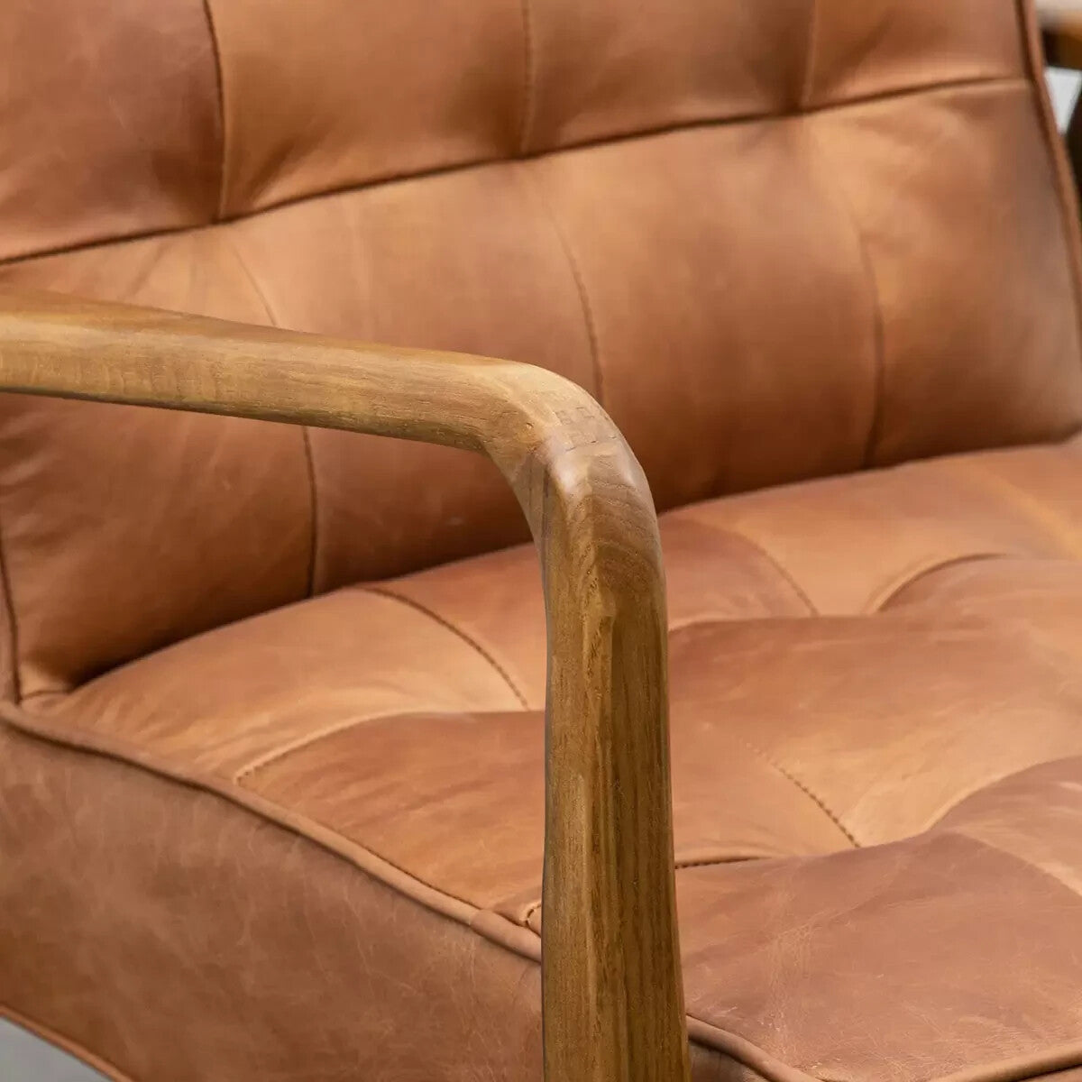 New Gallery Humber Vintage Brown Leather Armchair Stylish. Delivery available