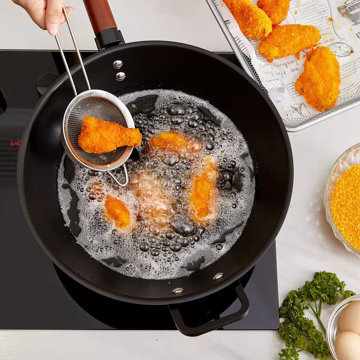 Sanho 32cm Iron Non Stick Wok