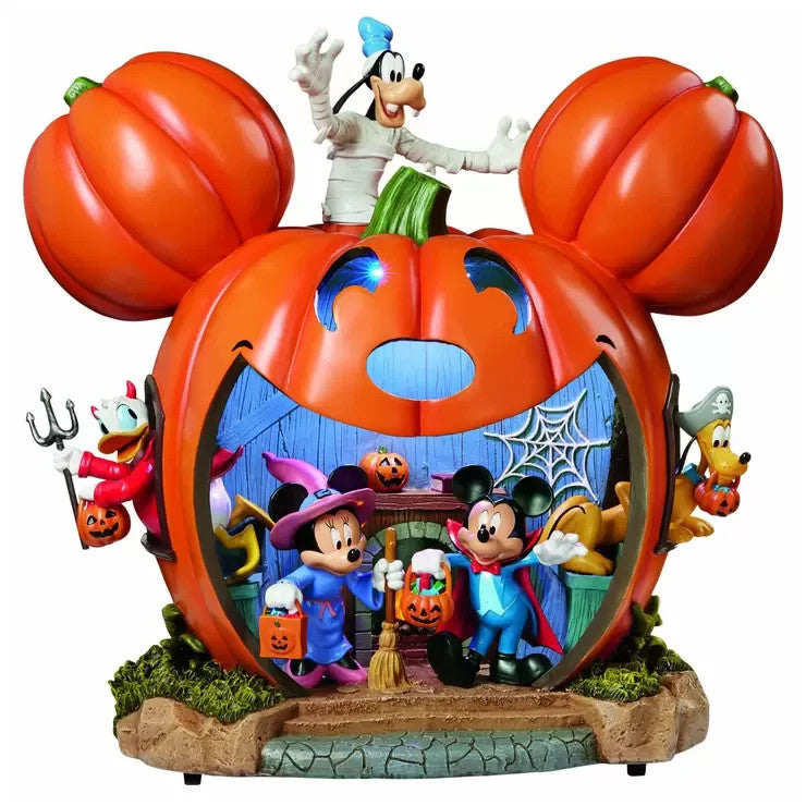 Disney Halloween 16 Inch (40.6 Cm) LED Disney Pumpkin House Mickey Minnie