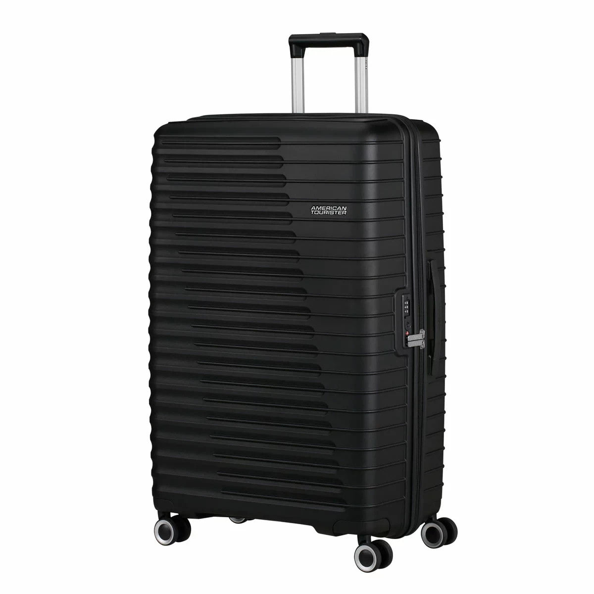 American Tourister Jet Driver Roadrush 77cm Large Hardside Spinner Case in black