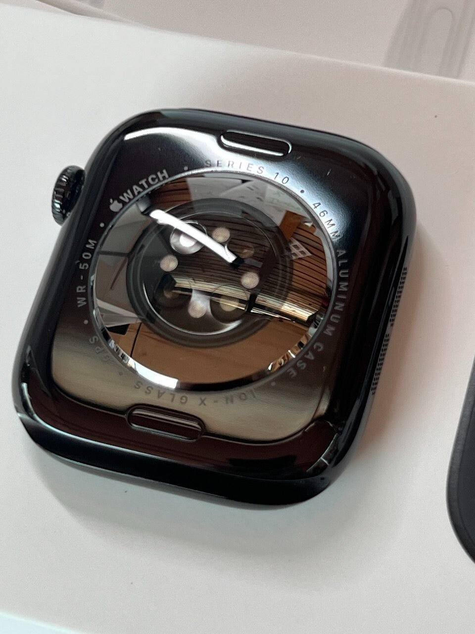 APPLE Watch Series 10 46 mm Jet Black Al Case with Black Sport Band, M/L GPS