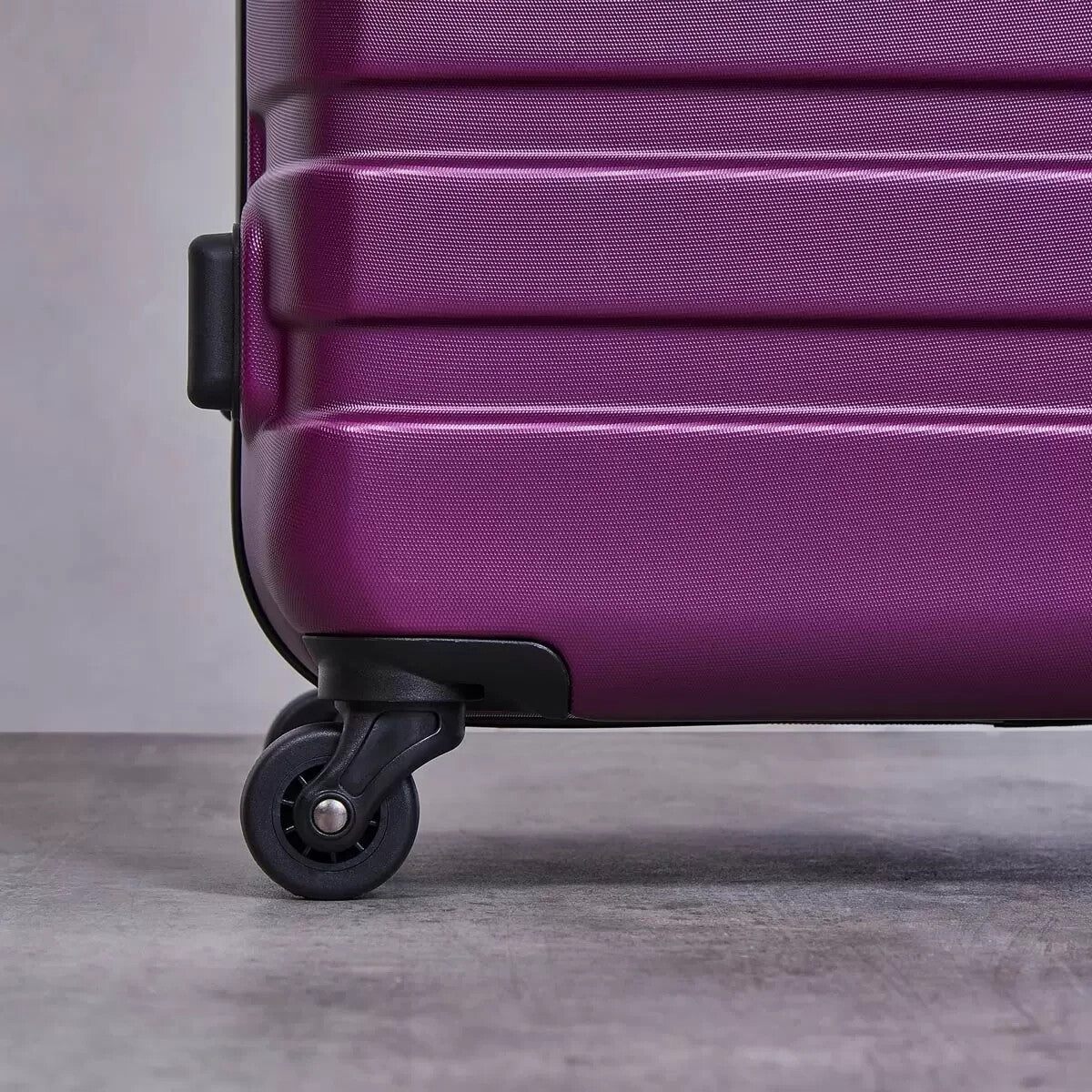 Rock Byron 3 Piece Hardside Luggage Suitcase Set in Purple - Ex-display