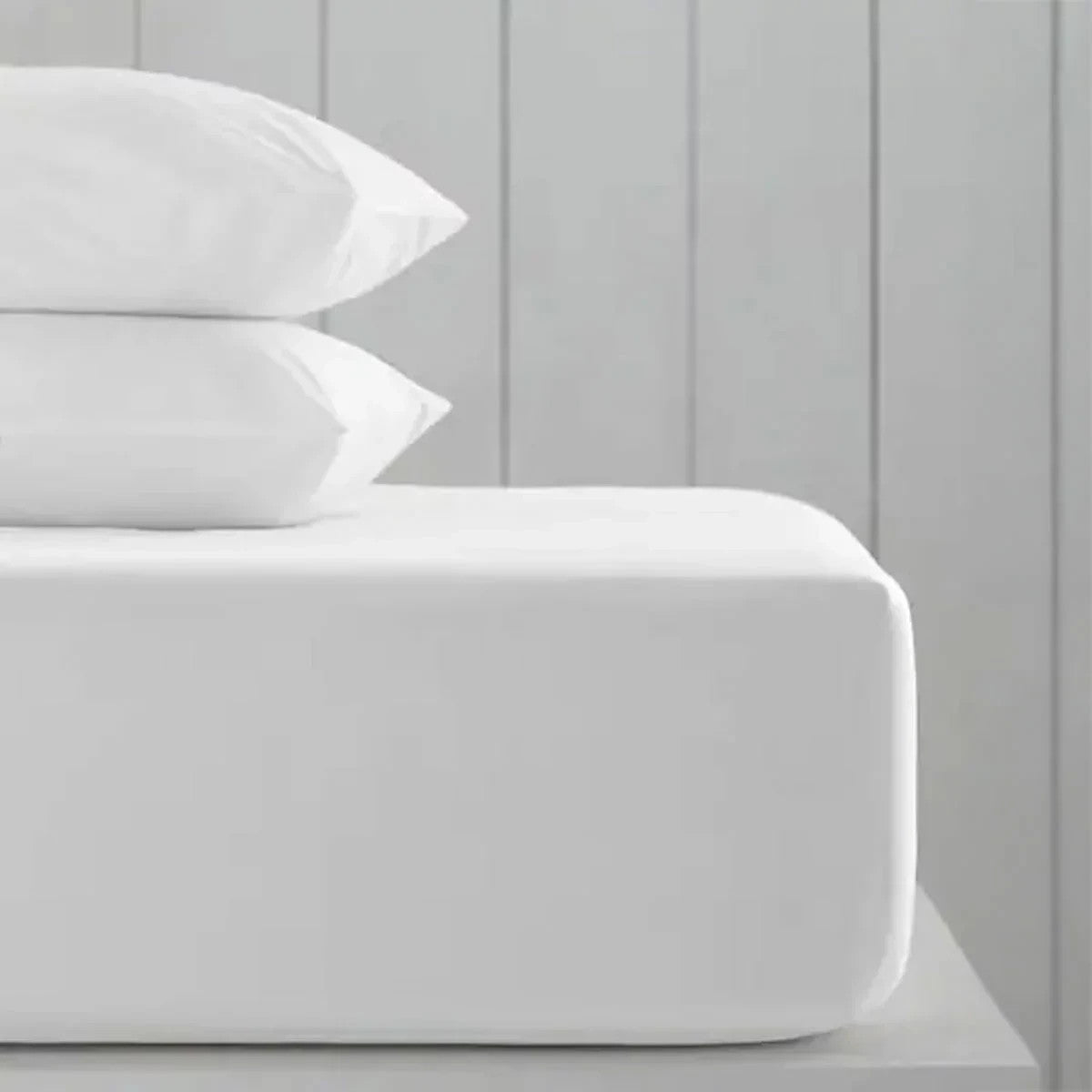Hotel Signature Double 300 Thread Count Fitted Sheets 2 Pack, White, Deep