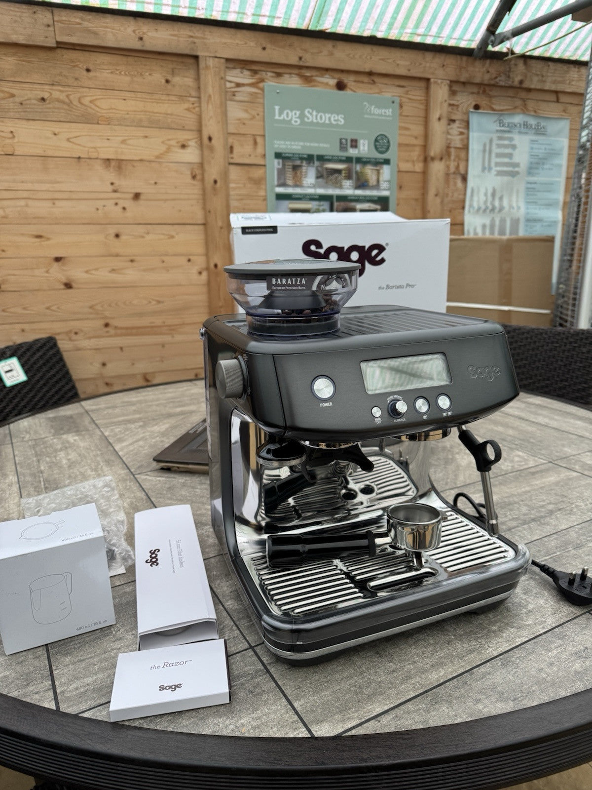 Sage Barista Pro Bean to Cup Coffee Machine SES878BST * Used