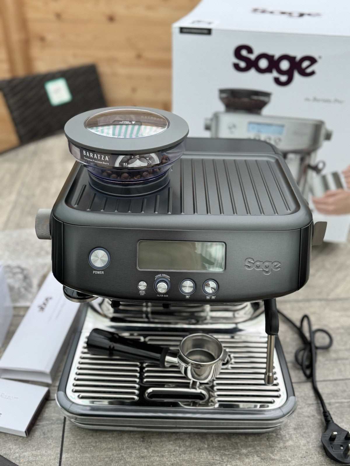 Sage Barista Pro Bean to Cup Coffee Machine SES878BST * Used