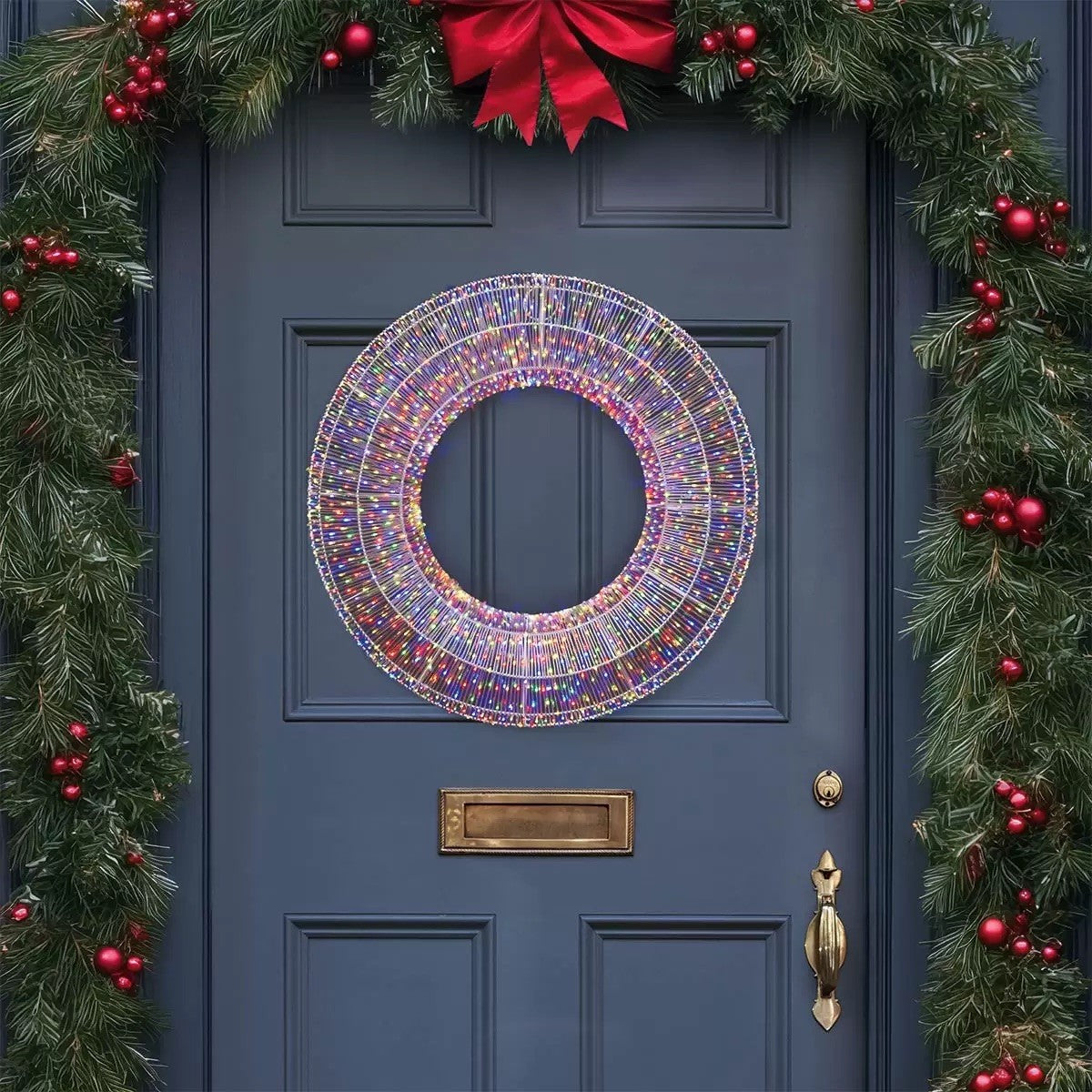 28 Inch Wreath with 1900 LED Lights