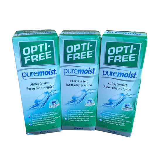 Opti-Free Pure Multi-Purpose Disinfecting Solution 3 x 300ml