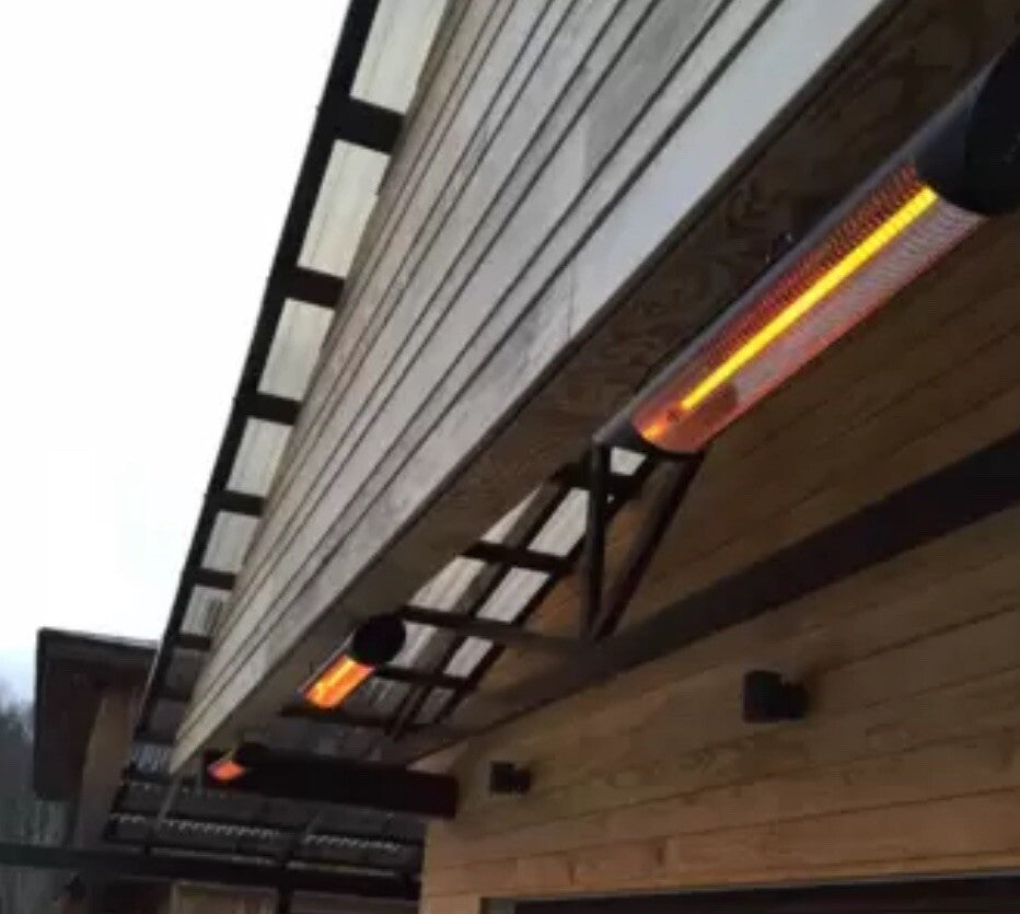 Veito Blade S2500 Indoor And Outdoor Carbon Infrared Heater In Black