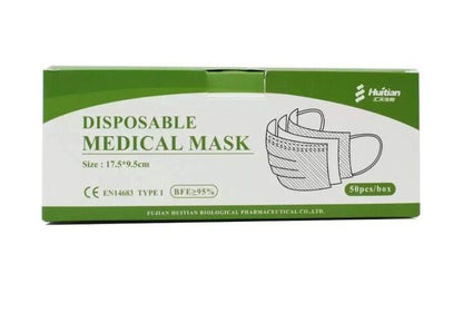 1000x HUITIAN 3PLY Single Use Medical Face Mask