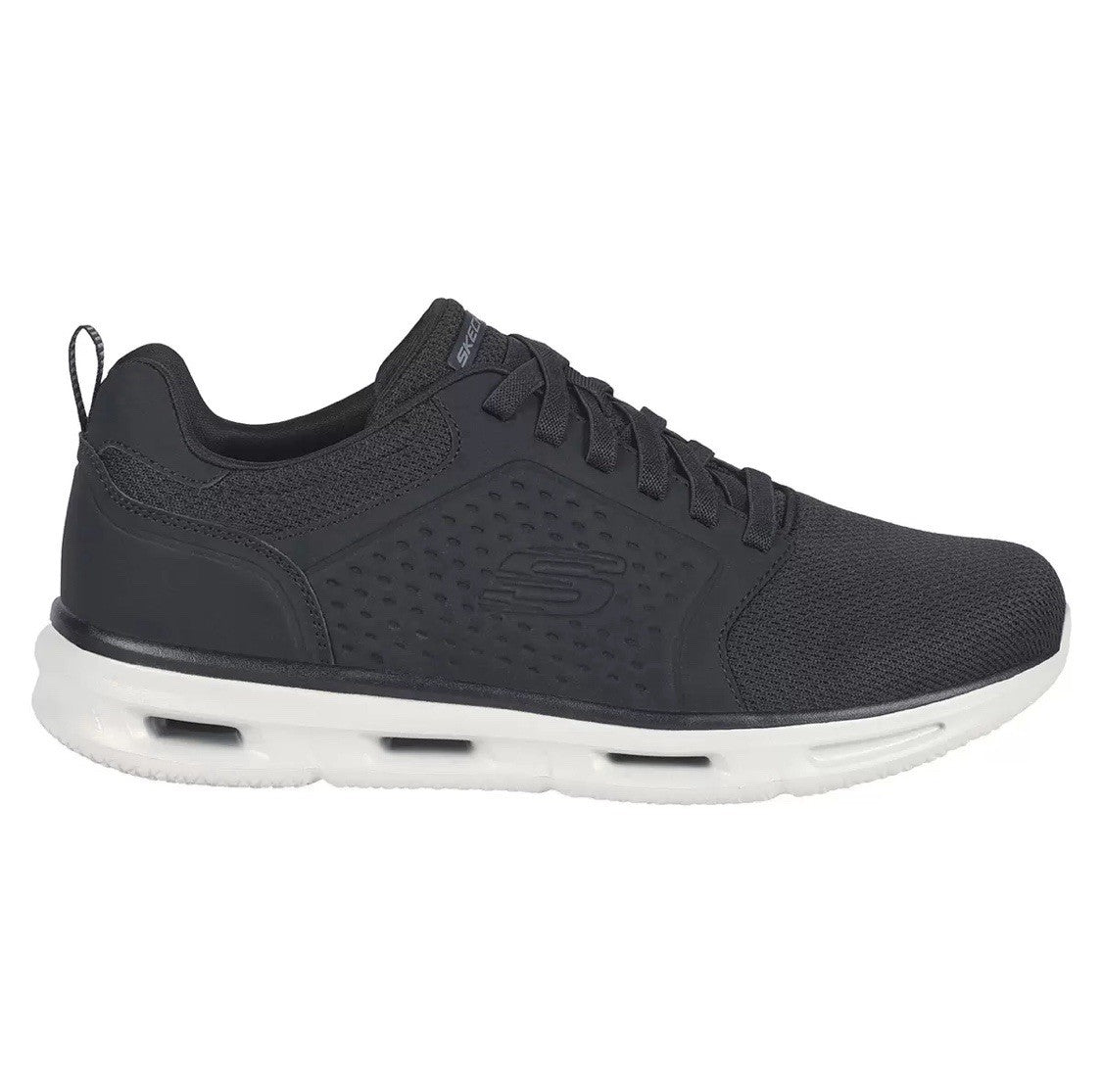 Skechers Men's Glide Lite Trainer in Black, UK 10