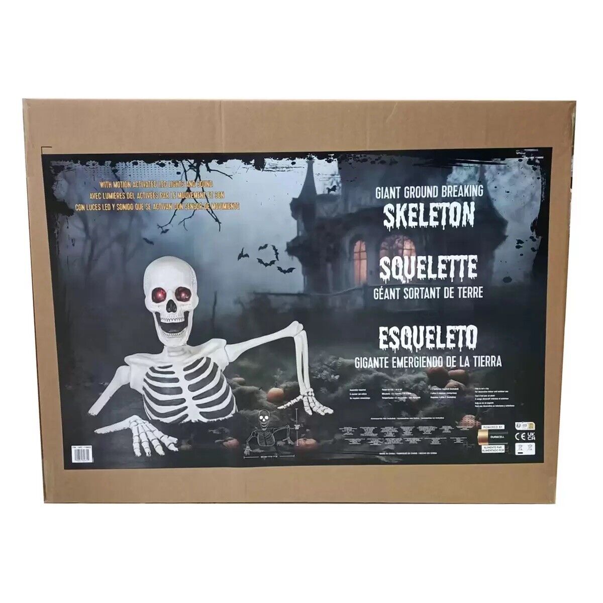 COSTCO Halloween 5ft (1.6m) Giant Ground Breaker Skeleton with Lights