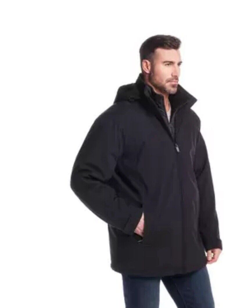 Weatherproof Men's Ultra Tech Flextech Jacket in Black, M