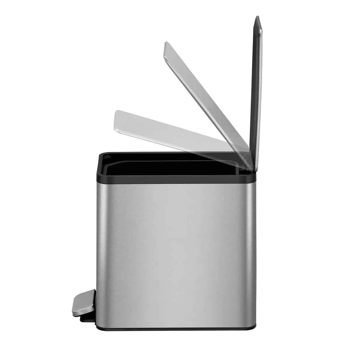 EKO Sensible ECO Living 6.7L Soft Close Stainless Steel Pedal Bin 2 Pack