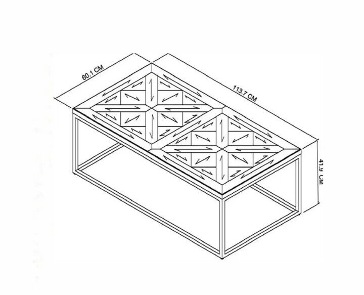 Bentley Designs Greenwich Rustic Oak & Peppercorn Coffee Table. *1