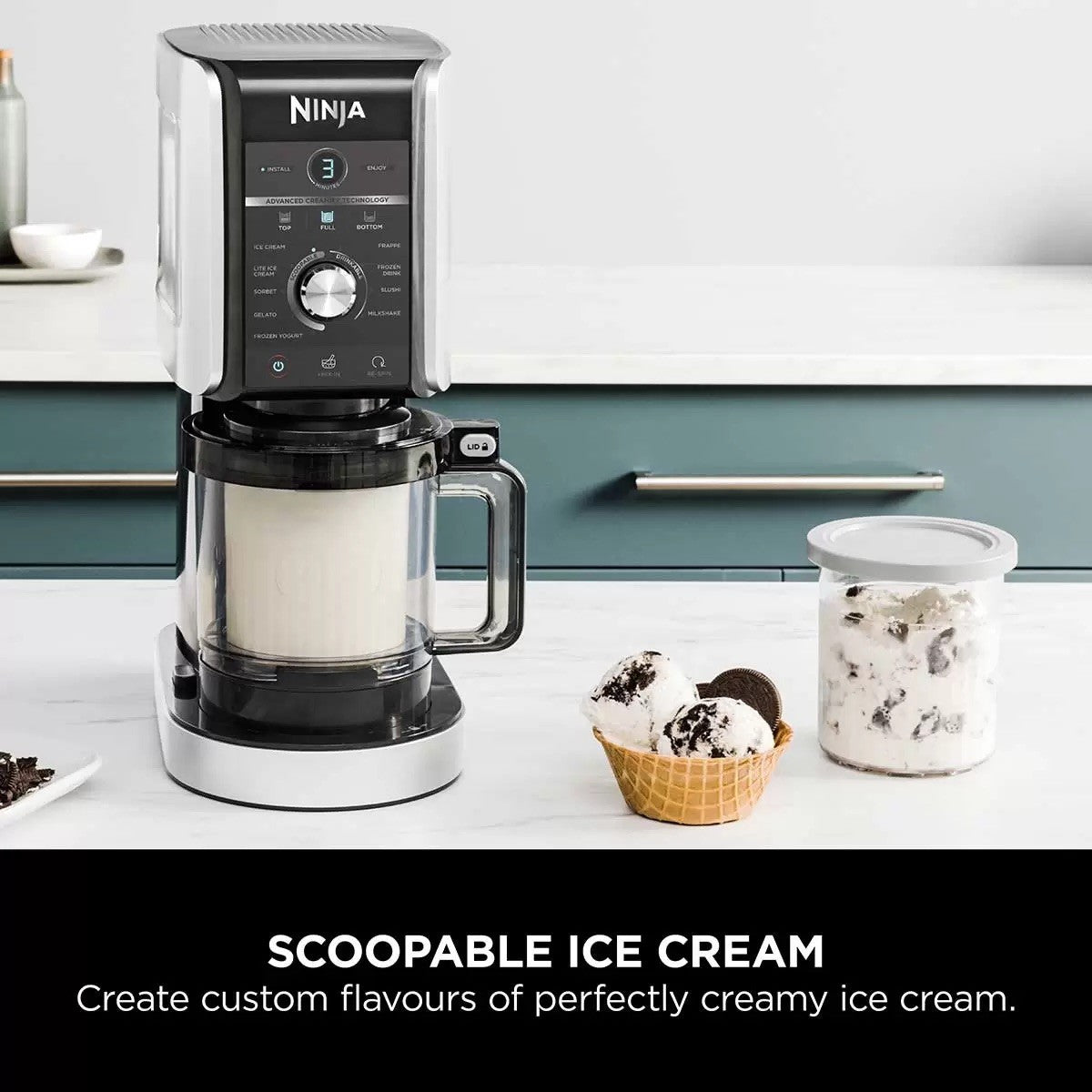 Ninja Creami Deluxe Ice Cream and Frozen Drink Maker [NC501UK] 10-in-1 EXD