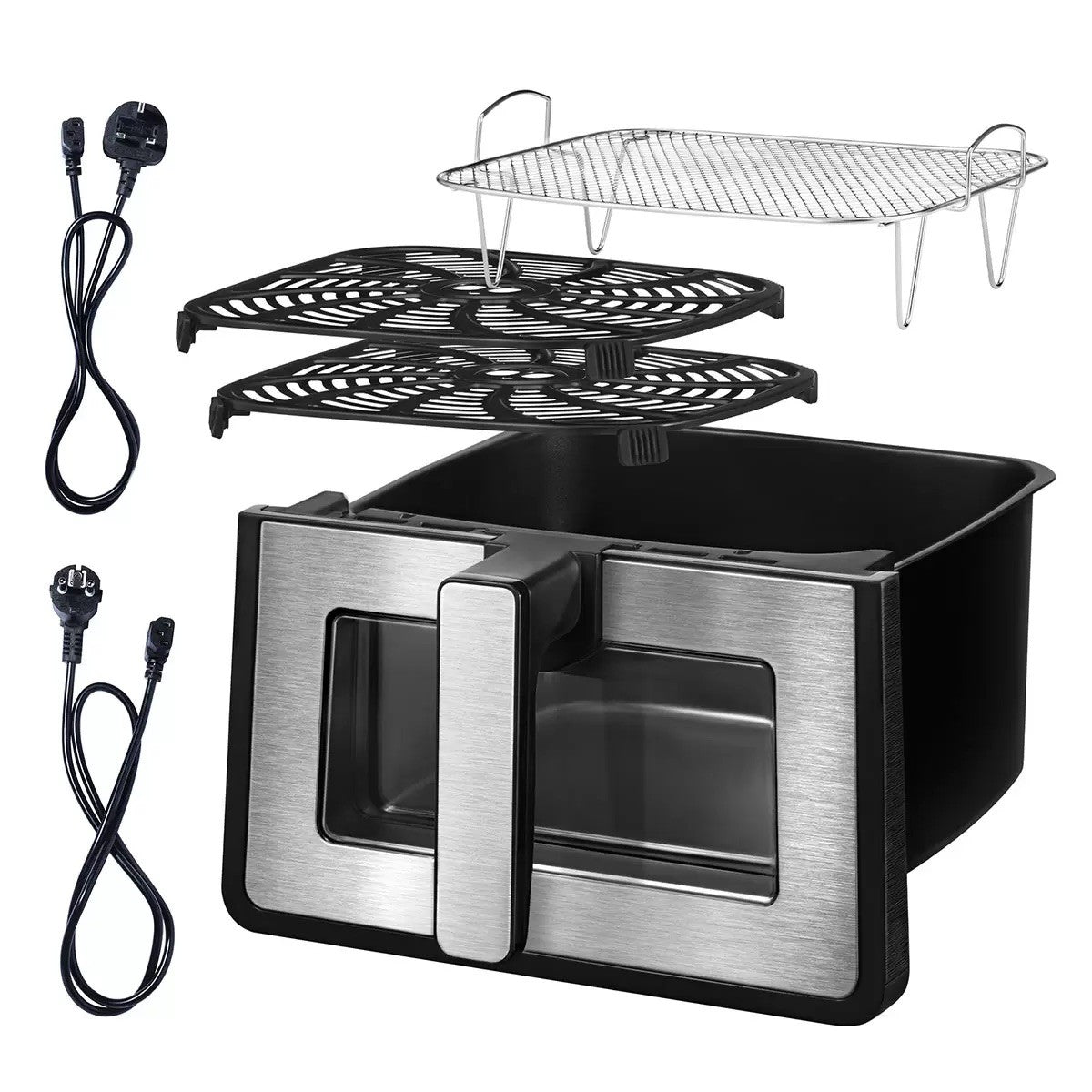 Gourmia Digital Air Fryer 7.6L With Light & Window Black 7 Fry Functions