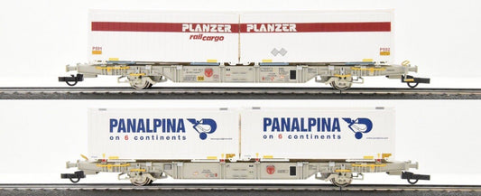 Liliput L235216- Planzer freight waggon set DC, H0