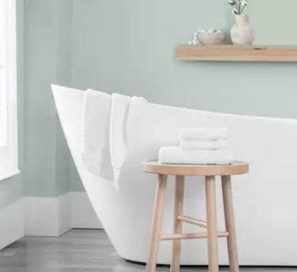 Grandeur 100% Hygro Cotton Bath Sheets, Pack of 2 in White