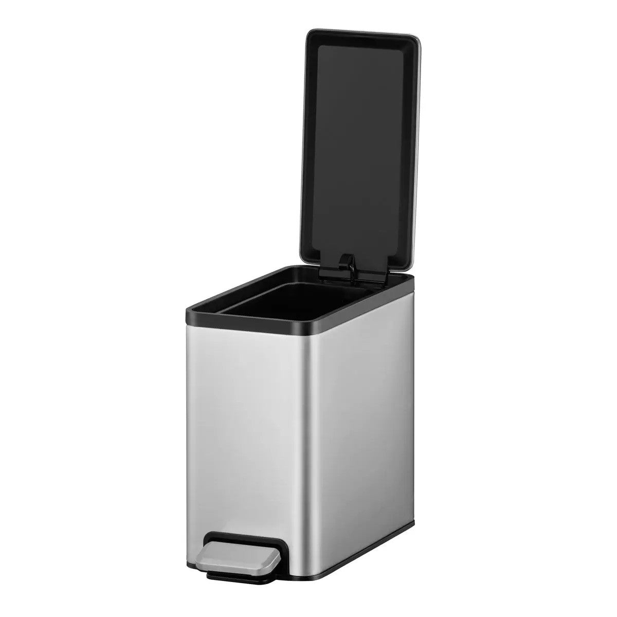 EKO Sensible ECO Living 6.7L Soft Close Stainless Steel Pedal Bin 2 Pack