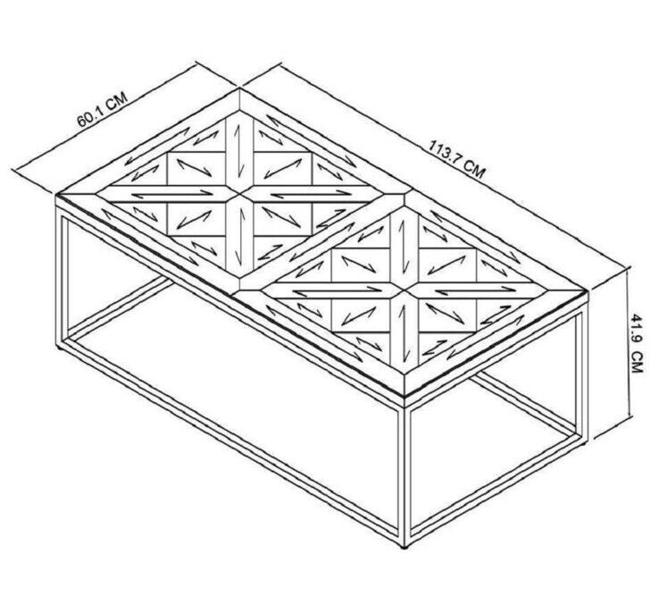 Bentley Designs Astoria Oak Coffee Table - corners damaged