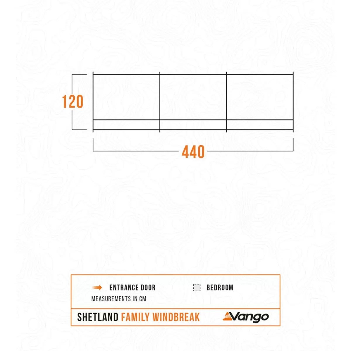 Vango Shetland 3 Panel Windbreak