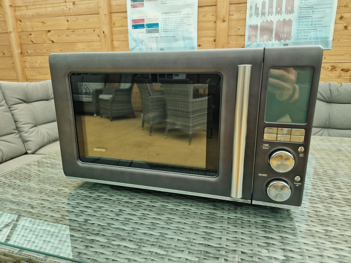 Sage 32 Litre 1100W The Combi Wave 3 in 1 Microwave in Black Stainless Steel