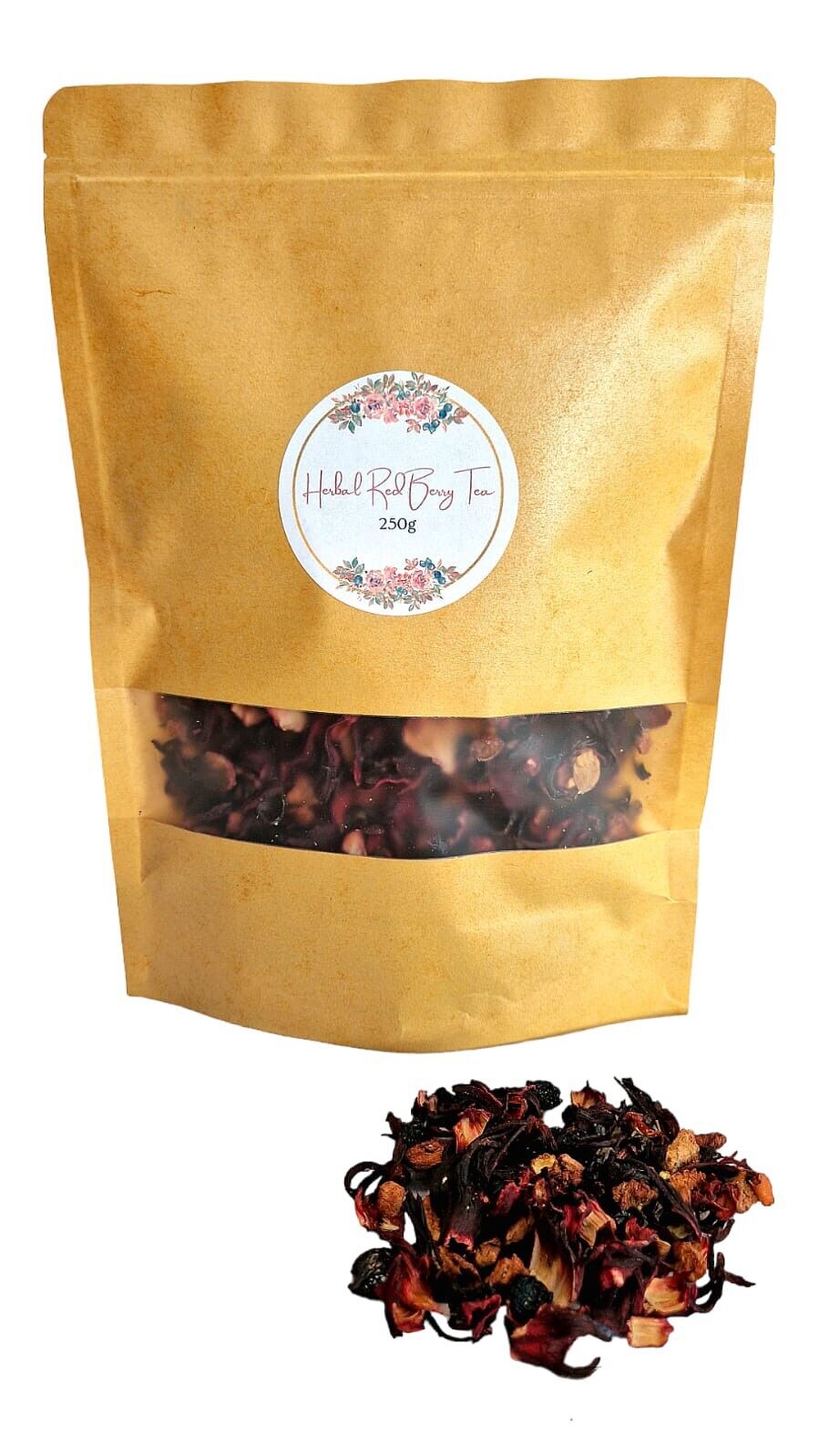 Herbal Red Berry Tea, Loose Leaf Tea, Very Aromatic Natural Fresh Taste 250g