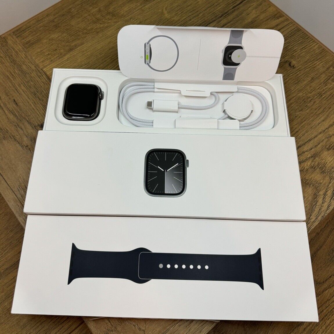 Apple Watch Series 9 GPS + Cellular, 41mm MRJ83QA/A Graphite Case Sport Band S/M