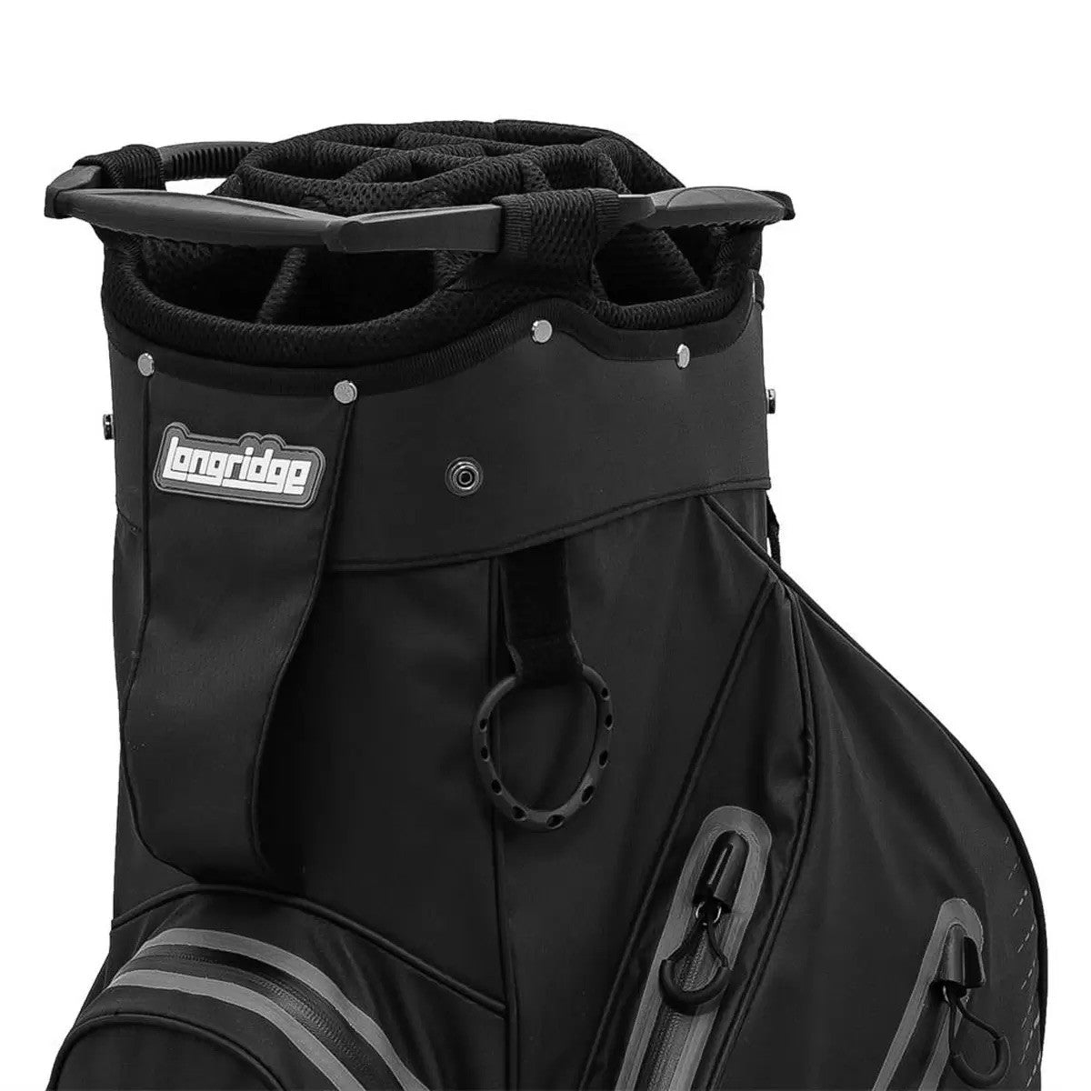 Longridge Elements Waterproof Golf Cart Bag in Black and Grey, *Ex-Display*