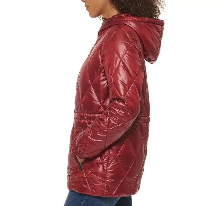 Andrew Marc Ladies Quilted Jacket in Red L