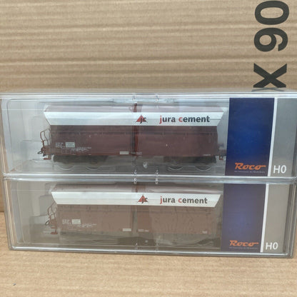 67023 Roco- 2-piece set of bulk wagons of the Jura Cement Fabriken AG