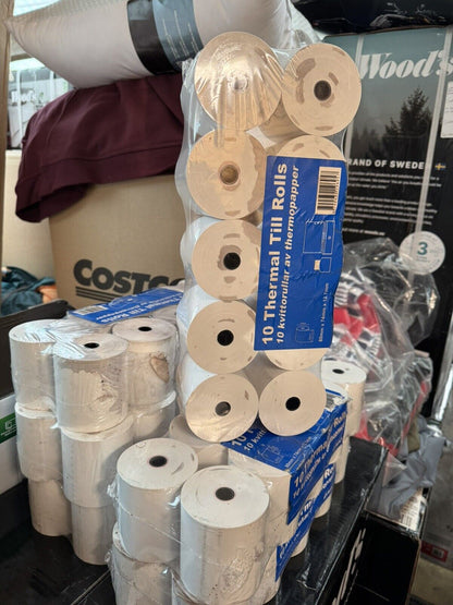 87x  Merley Machine Till Thermal Paper Receipt Label Rolls 80x74x12.7mm