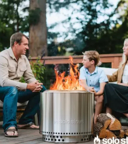 Solo Stove Bonfire 2.0 Wood Burning Stainless Steel Fire Pit Bundle-New Opened