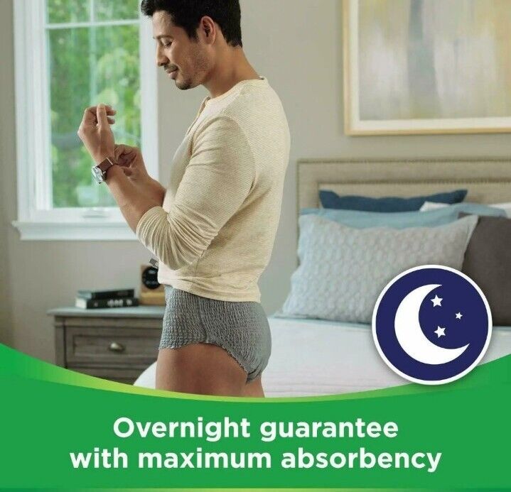 2x Depend Comfort Protect for Men L/XL - Incontinence Pants Total 54- Discreet