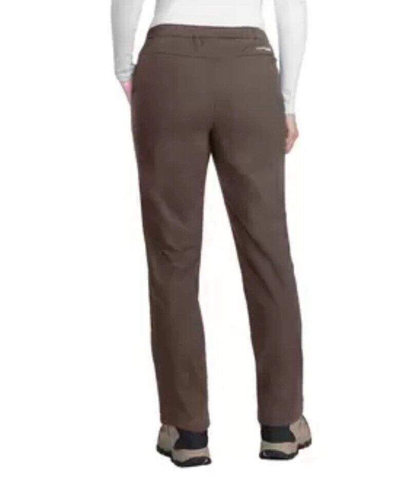 Stormpack Ladies Windproof Fleece Lined Pant In Brown- M