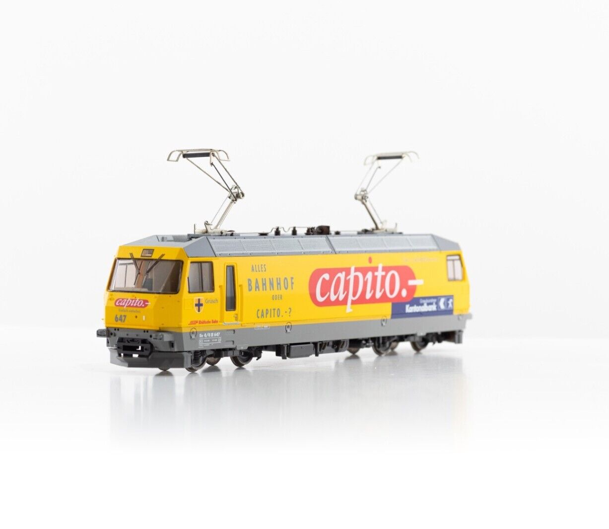 Bemo 1259 117 Electric locomotive BR Ge 4/4 III 647 RhB "Capito" Yellow New