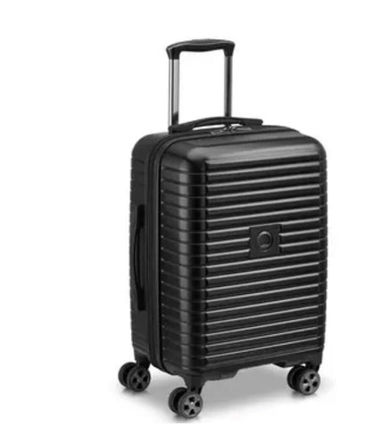 Delsey 2 Piece Hardside Luggage Set 4 Wheel Spinner in Black