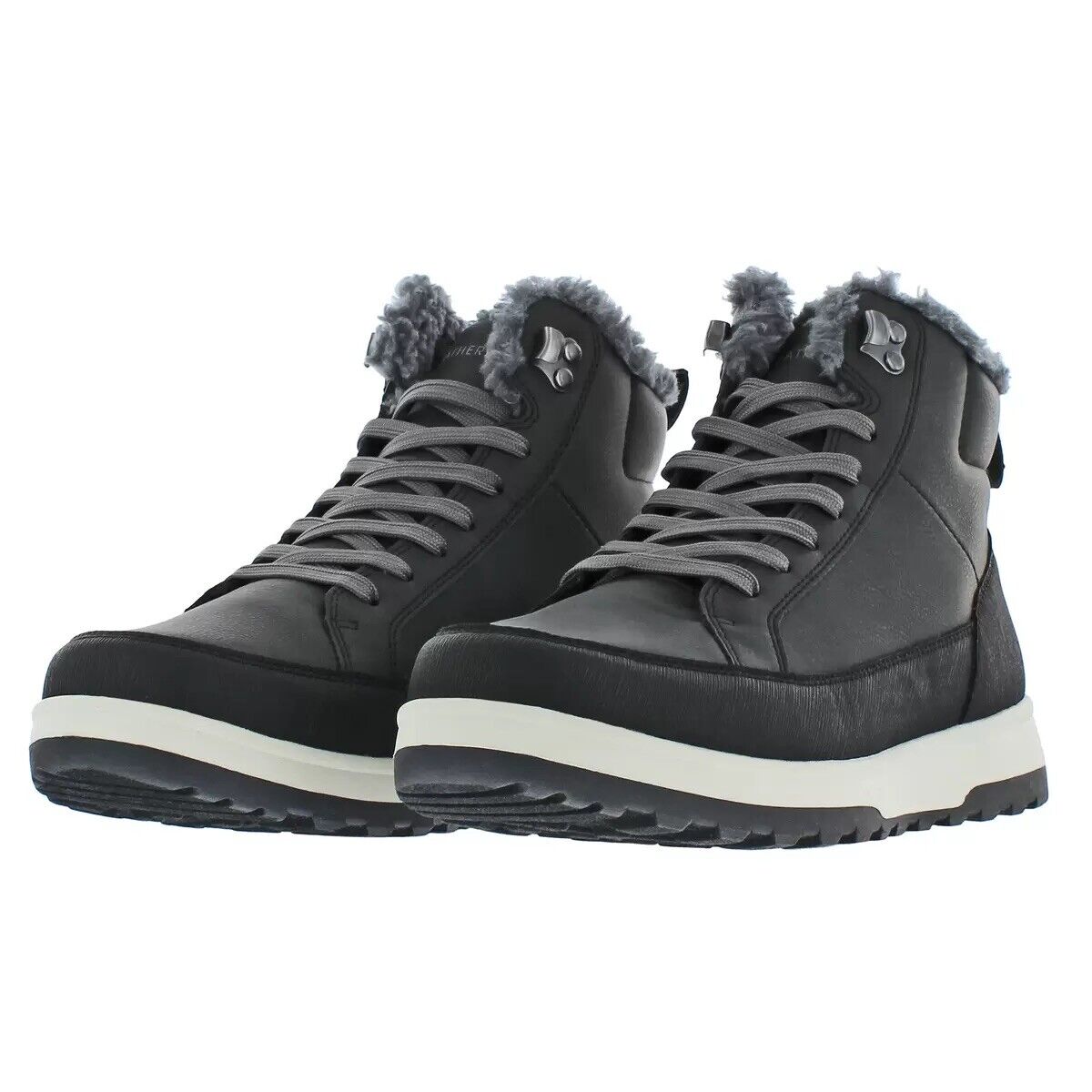 Weatherproof Men's Sneaker Boot in Dark Grey, Size 7