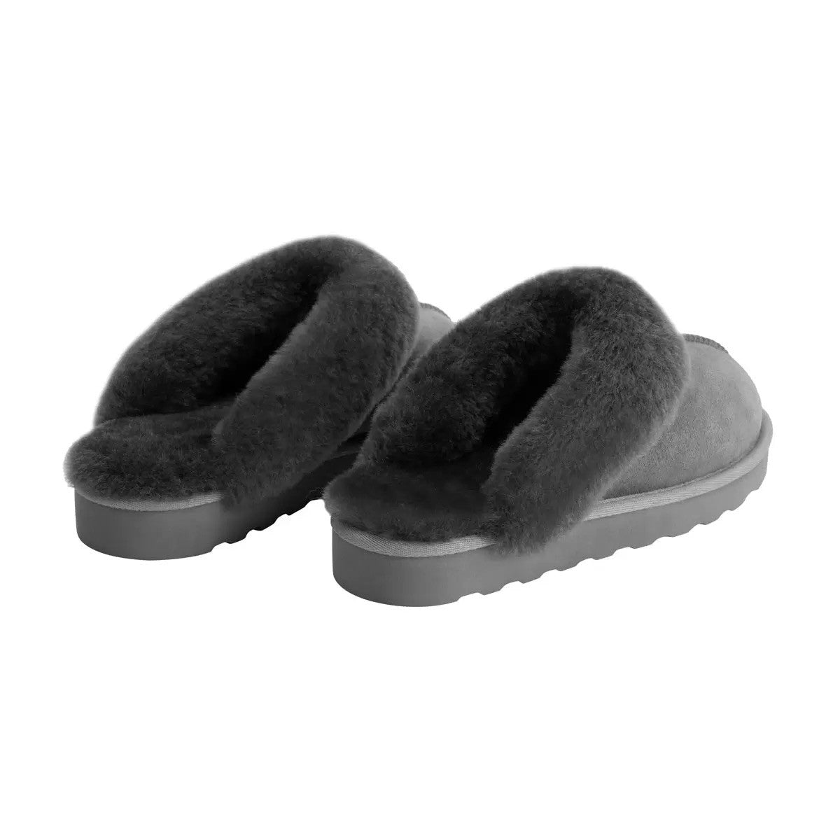 Kirkland Signature Women's Shearling Slippers in Grey, UK 8