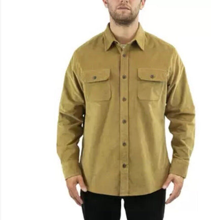 Jachs Men's Cord Shirt In Tan