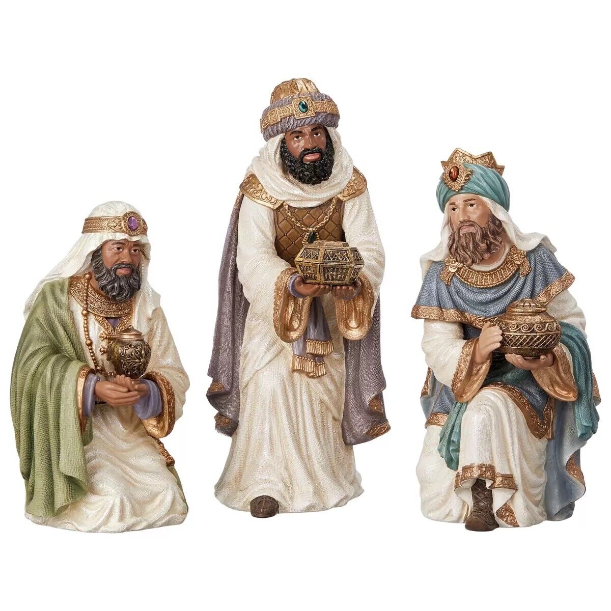 4.1ft (0.42m) Kirkland Signature 14 Piece Hand Painted Nativity Set NEW