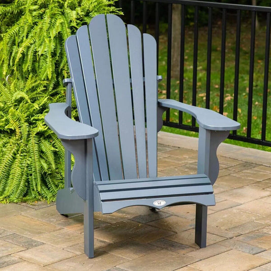 Leisure Line Adirondack Faux Wood Garden Chair in Grey- See Description**