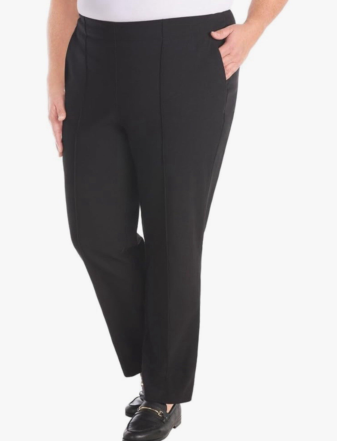 Hilary Radley Ladies Trousers Comfort fit Slim Leg Stretch Pull On Pant S M L XL